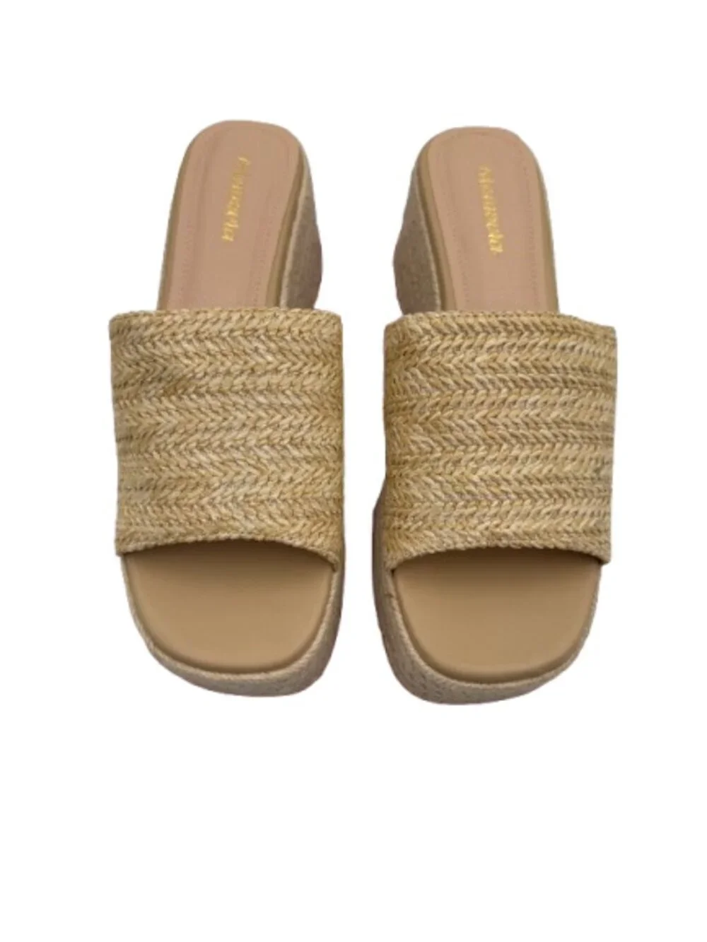 Monrovia Women's Bohemian by Espadrilles Apricot Platform Sandals Size 8